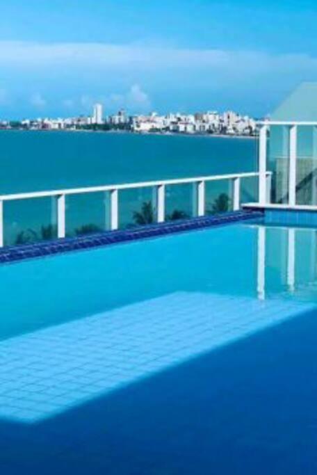Flat Bello Plaza - Piscina Com Vista Da Orla Cabedelo Exteriér fotografie